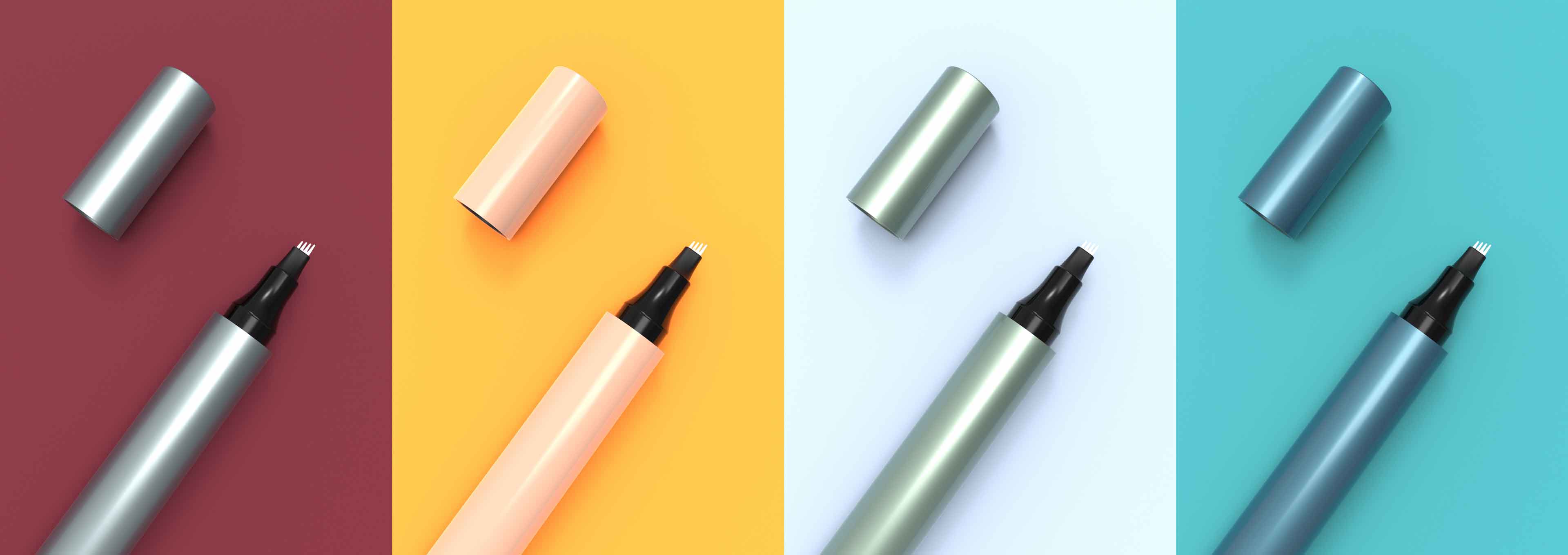 قولي وداعًا لكومة أدوات الماكياج! يتيح قلم الحواجب ذو الطرفين وفرشاة تحديد الحواجب حتى للمبتدئين الحصول على حواجب محددة بشكل طبيعي.